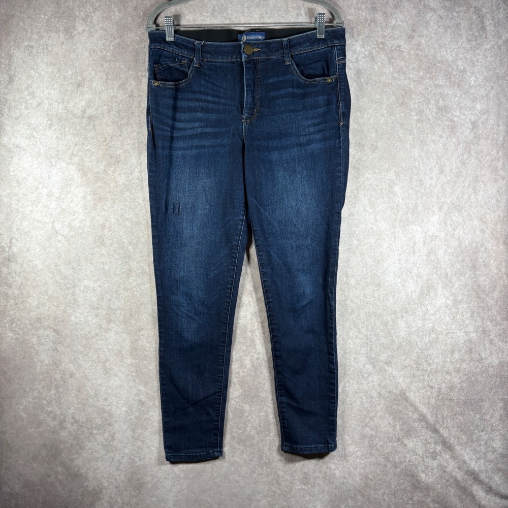 Democracy Jeans Women 10 Blue Ab'solution Skinny Dark Wash Stretch Denim Casual